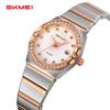 SKMEI 2342 Women's Quartz Watch Elegant Stainless Steel Band Crystal Accents Classy Style for Daily Wear Date Display Wristwatch