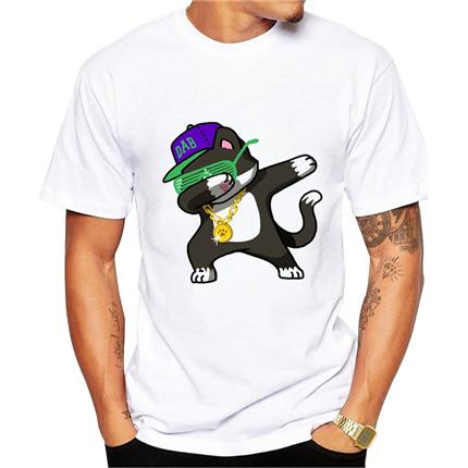 2019 Summer Fashion Dabbing Unicorn TShirt Men Funny T Shirts Dabbing Hip Pop UnicornCatZebra Tops Tee Gt184