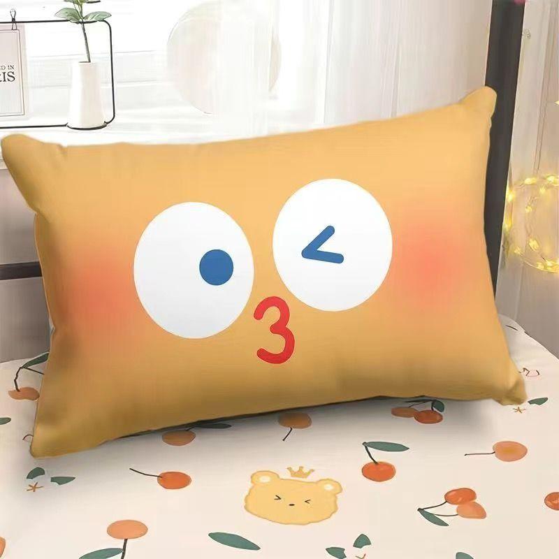 Funny Emoji Pillow, Rectangular Pillowcase, Home Sofa Decorative Pillow, Dormitory Bed Pillow Gift