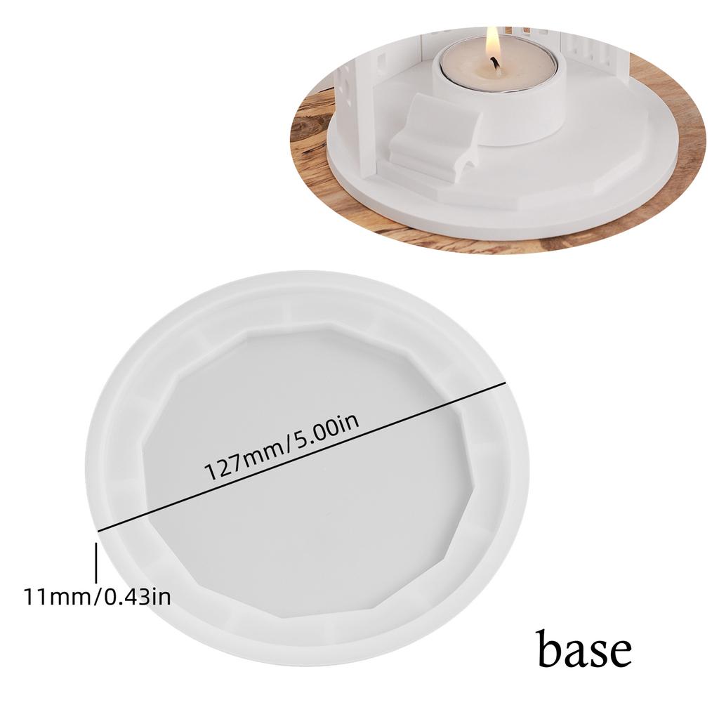 Design dutého domu Svícen na čajovou svíčku Silikonová forma Kutilské ozdoby na zámek Sádra Forma na lití pryskyřice Domácí dekorace Vánoční dárky