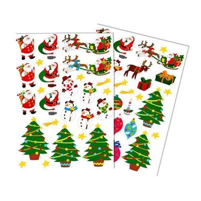 Christmas Stickers - 57 Pieces - 1.2 To 8 Cm - Multicolor