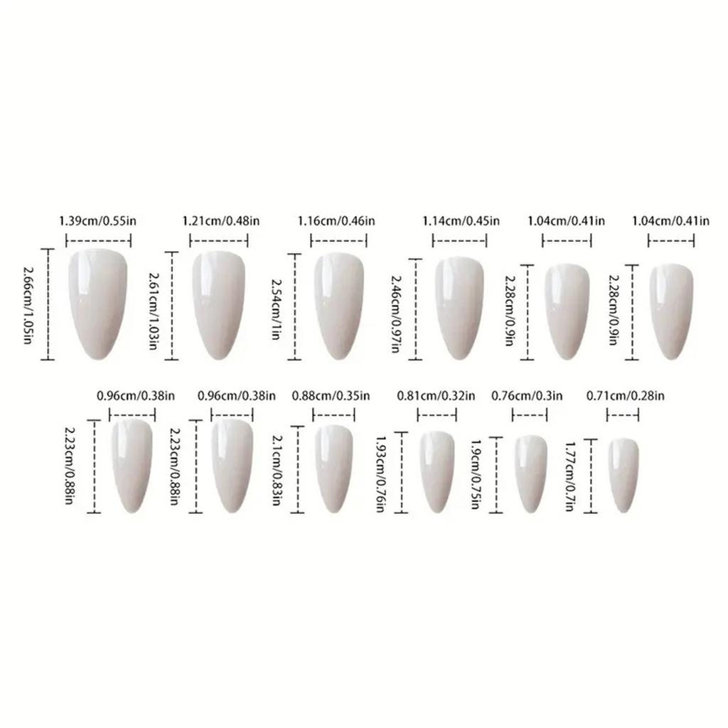 Punk Skull False Nails For Halloween Gothic Press On Nails Easy Apply ABS Build Fake Nail Costume Accessory 24pcs