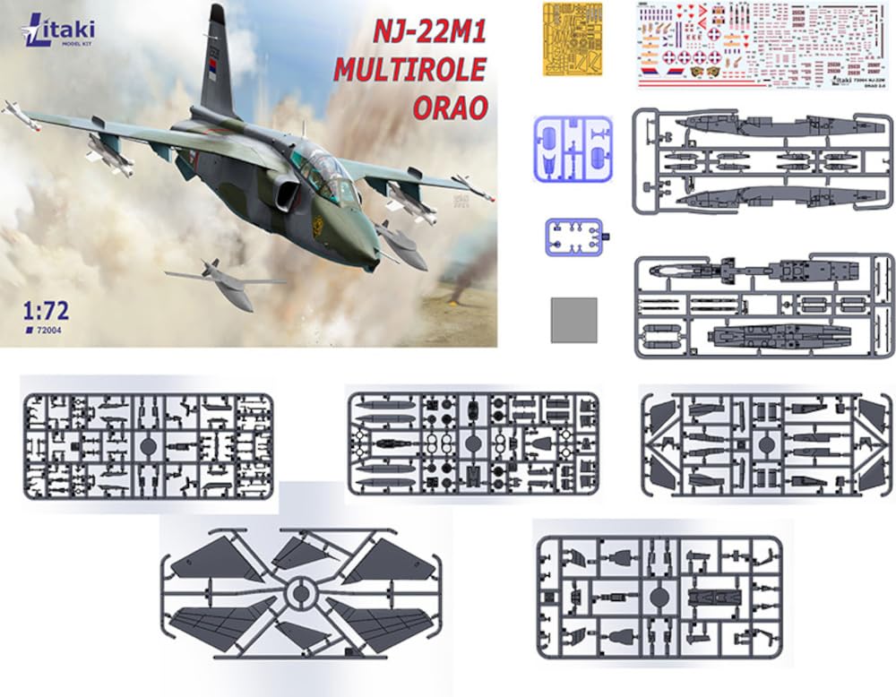 Ritaki Model Yugoslav SOKO Orao Attack Aircraft Plastic Model Kit UL72004 1/72 NJ-22M1 Two-Seat All-Weather (Airplane)