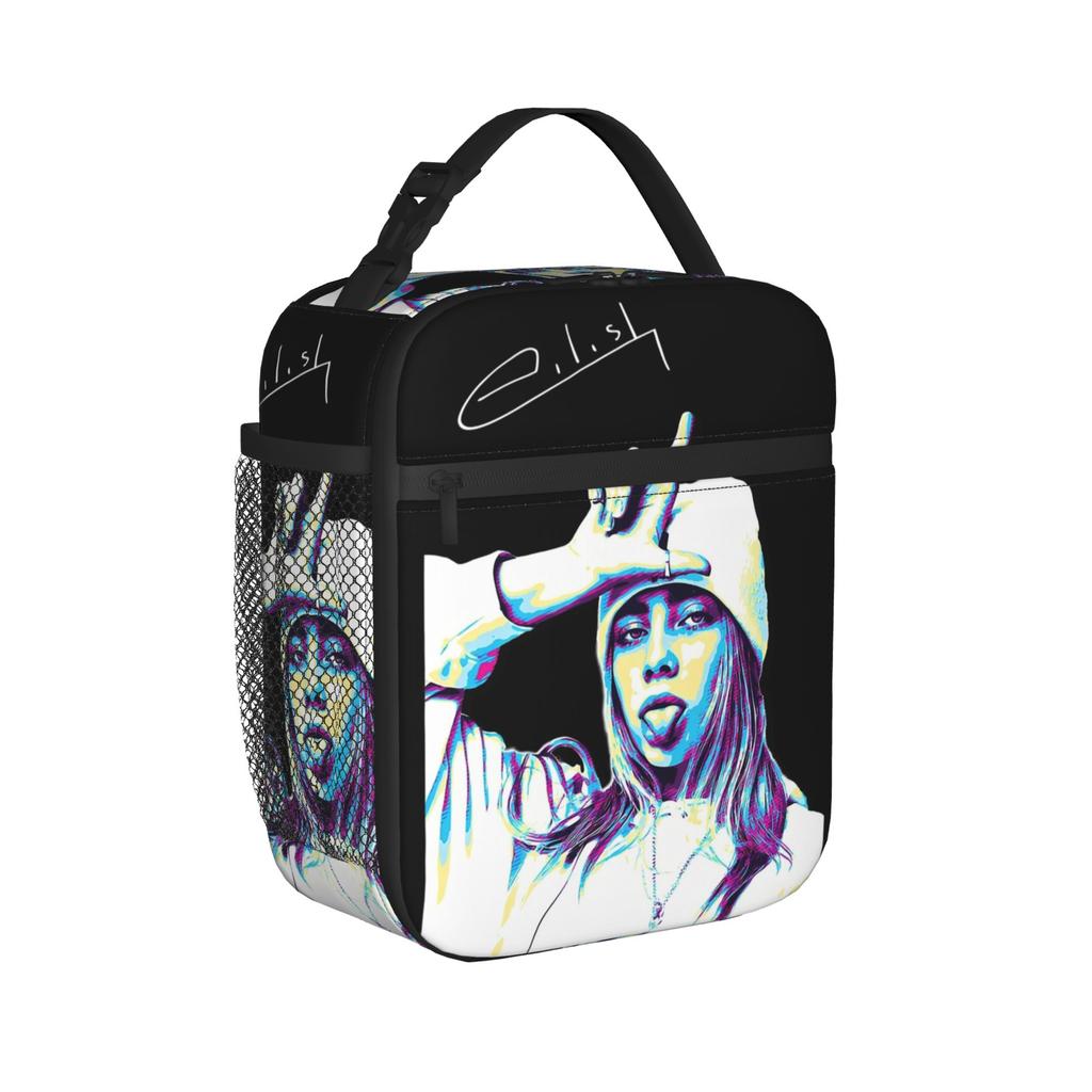 Billies Pop Singer Thermal Insulated Lunch Bags for Travel Portable Bento Box Cooler Thermal Lunch Boxes