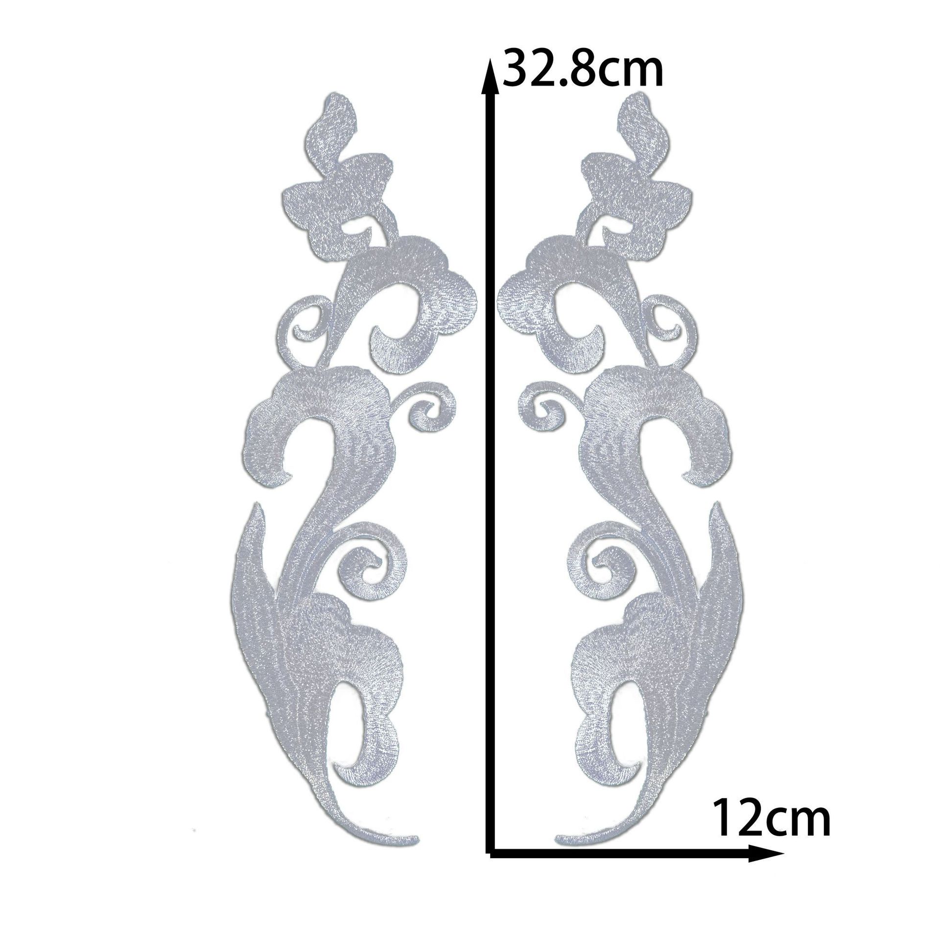 

Золотая и серебряная вышивка, узор, тканевая наклейка, сценический костюм для выступлений, глажка, антикварные аксессуары для одежды, DIY ручная работа, декоративные аксессуары