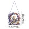 Easter Bunny Diamond Art Hanging Pendant Diamond Painting Home Decor 5D DIY Diamond Painting Dots Pendant for Window Decor