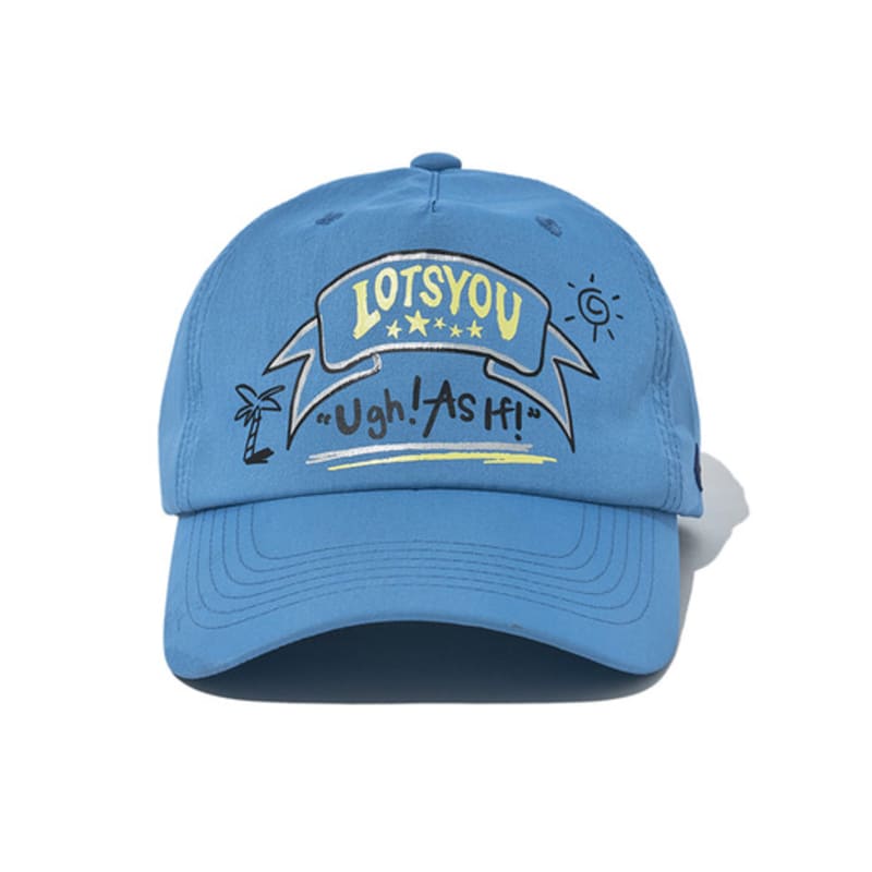 LOTS YOU lotsyou_Tropical Nylon Ball Cap Blue