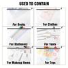 36/24/12pcs A4 Clear Mesh Zipper Pouch Bags, For Organization, Board Game, Puzzles, Office Supplies, Schools And Travel