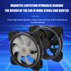 RGB Colorful Fan Computer Host Heat Sink LED Dual Aperture Automatic Color Change 12cm Desktop Case Silent Heat Sink