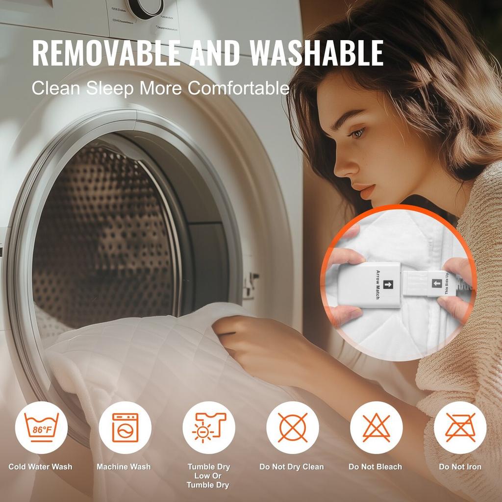 Heated Mattress Pad 150 X 80 Cm Electric Bed Warmer with Timer Auto Off