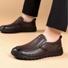 FashionRetro Cow Leather Loafers for Men Spring Autumn New Designer Soft-soled Men's Dress Shoes Fashion Solid Color Casual Shoes Male