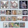 Animal Special Shaped 5D DIY Partial Drill Diamond Art Kit for Adults Beginners Home Decor Diamonds Paintings Gem Art 30x30cm
