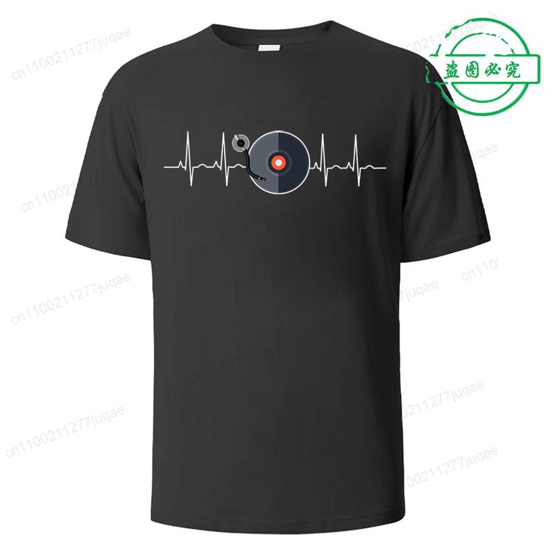 Tee Shirts for Men Women DJ Music Clothing Phonograph Record Print Funny Tshirt T-Shirt Tee Shirt for Men Music Lover Gifts