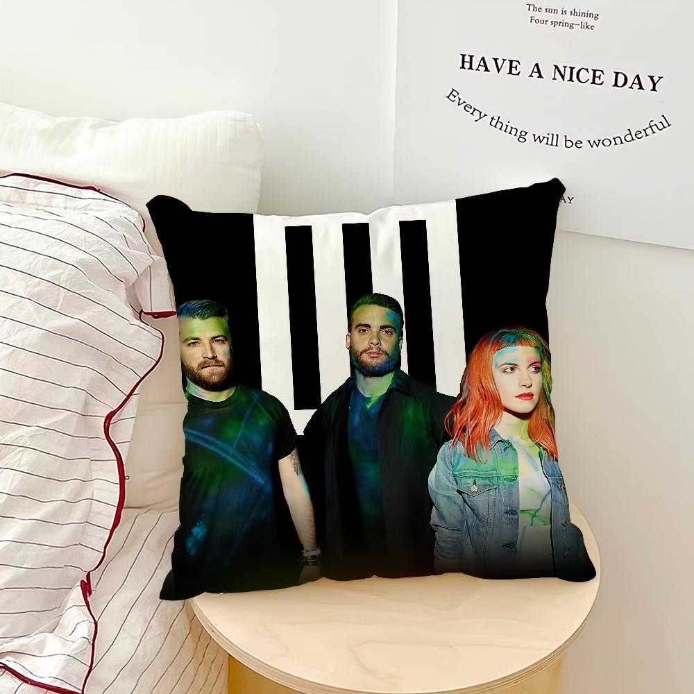 cool fashion Band PParamore cushion cover Comfort soft Pillowcase hogar Sofa Living Room Home bedside Decor pillowcovers Gift