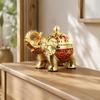 Elephant Incense Burner with Domed Lid Decorative
