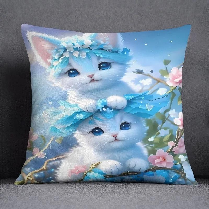 Høyverdig Fox Cat Putetrekk Bilpynt Kontor Stue Sofa Hjem Putetrekk
