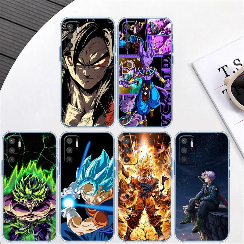 BH20 Dragon Ball Goku Vegeta Transparent Phone Case for Motorola Moto G7 G8 G9 G84 G85 G73 G24 G15 Z2 Play Power Plus