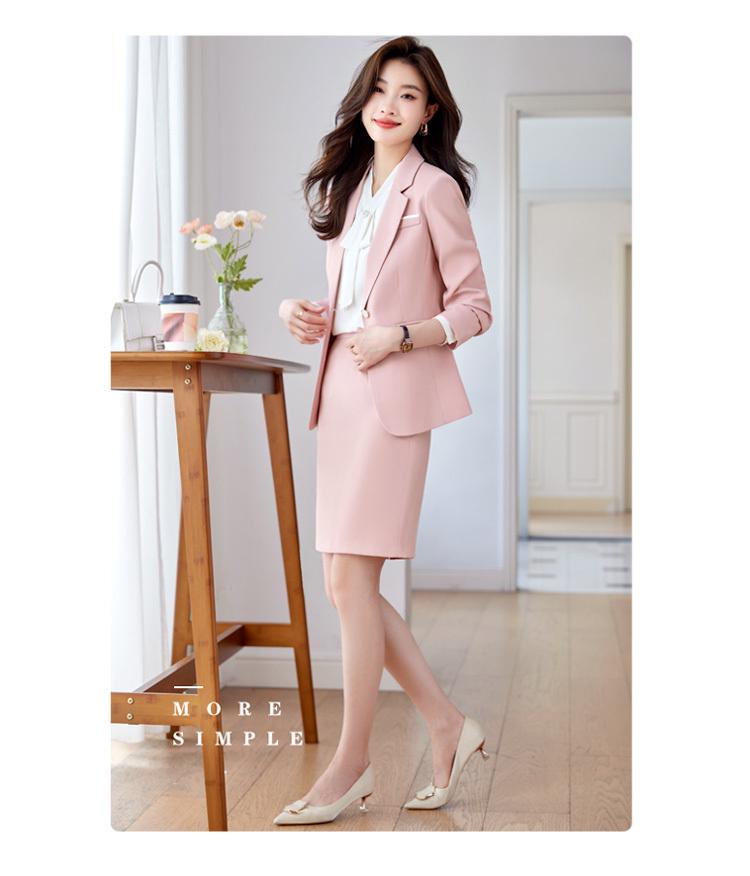 Luxury Pink Women's Suit: Professional Formal Wear for Broadcasting, Hosting, Art Exams, and Work
