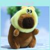 Cute Plush Capybara Keychain Doll Accessory Adorable Soft Toy For Bags