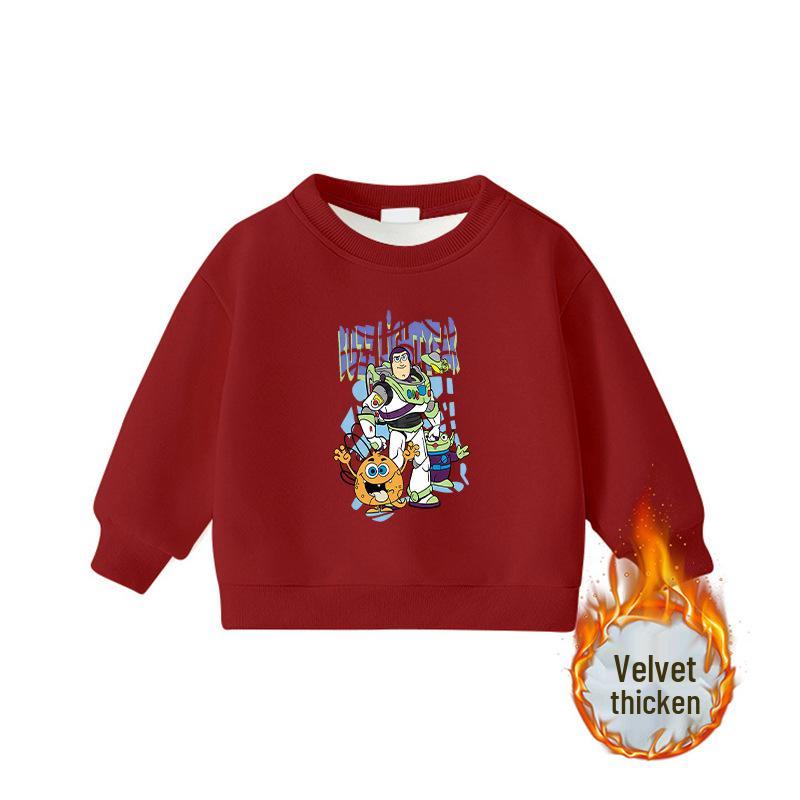 Unisex Kids' Round Neck Long Sleeve Warm Korean Style Fashion Hoodie