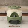 Rotatable Household Rice and Grain Storage Box: Insect & Moisture-Proof, Sealed, Compartmented Bucket