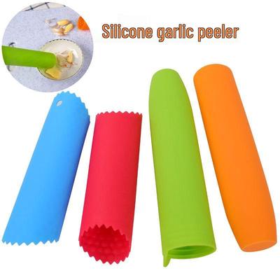 Silikon Knoblauchschäler und Zerkleinerer - Manuelles Presswerkzeug zum einfachen Schälen von Knoblauch