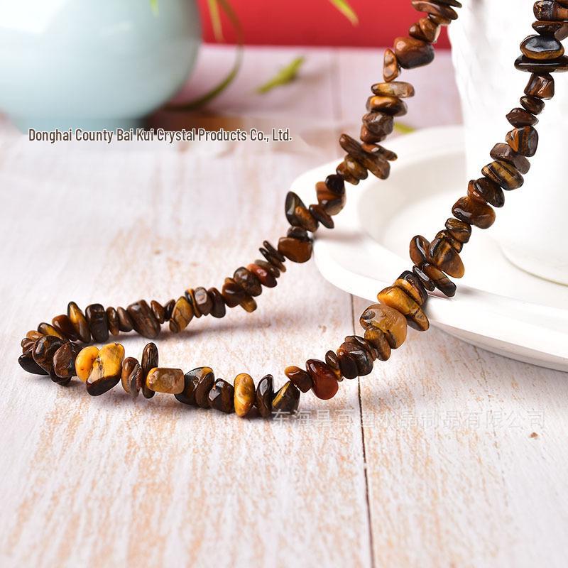 Набор ожерелья и браслета из натуральных кристаллов - Полуфабрикаты для бисероплетения