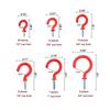 70Pcs Plastic Coated Iron Wall Hooks Multiple Purpose Hanging Hardware For Bathroom Shelves Tool Planter Mounting