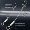 Thickened Stainless Steel Wire Sling with Double Safety Hooks