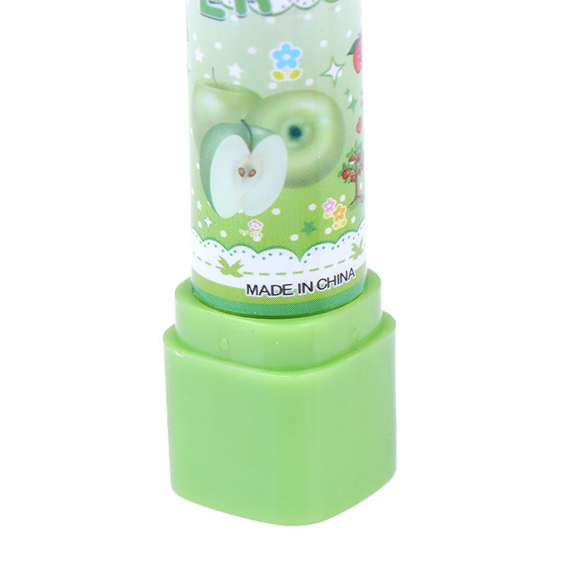 1Pc Child Lipstick Shaped Eraser Student Stationery Xmas Gift Pencil Erasers
