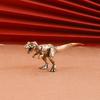 33g Jurassic Tyrannosaurus Dinosaur Solid Brass Small Ornament Animal Statue Simulated Tyrannosaurus Rex Figurines Handcrafts