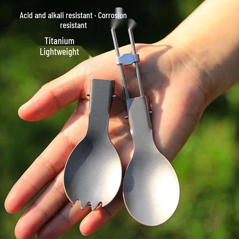 Yizi Titanium Portable Folding Camping Fork