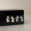French Retro Butterfly Pearl Stud Earrings Women'S Light Luxury Elegant Gentle Fashion Personality Versatile Earrings Earrings