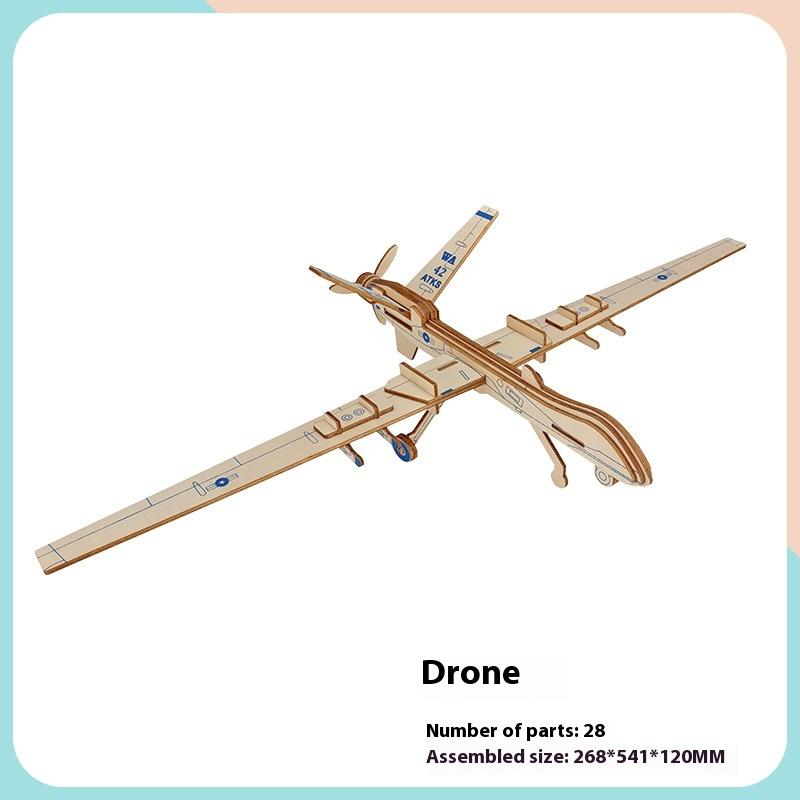 Simulation Wooden Toy Children's Handmade Educational Assembly 3d Three-dimensional Puzzle