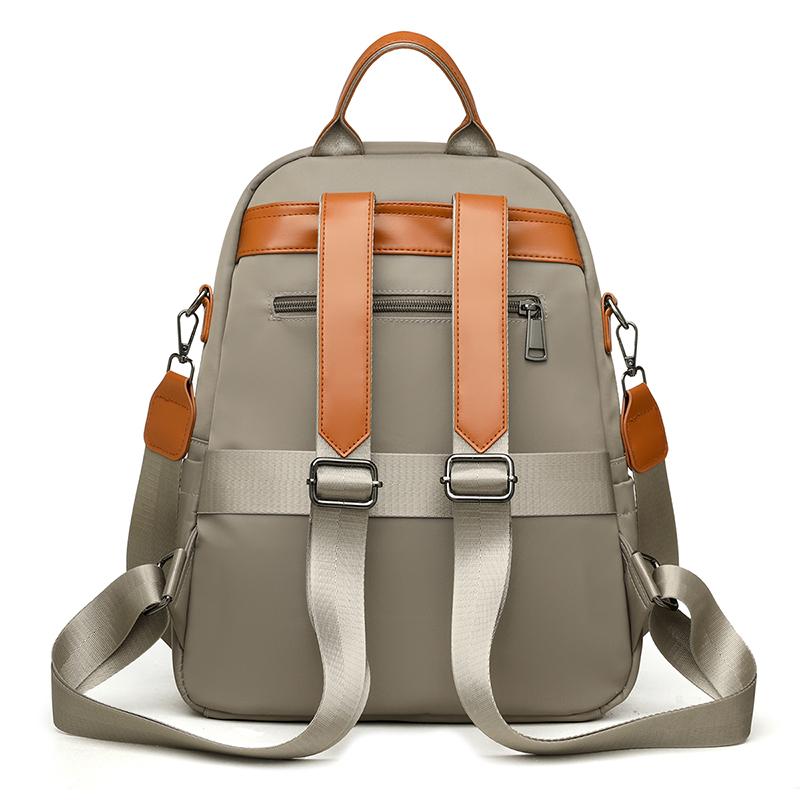 Stylish Nylon Backpack for Women – Lightweight & Water-Resistant Design with PU Accents and Multi-Pocket Storage, Ideal for Daily Use