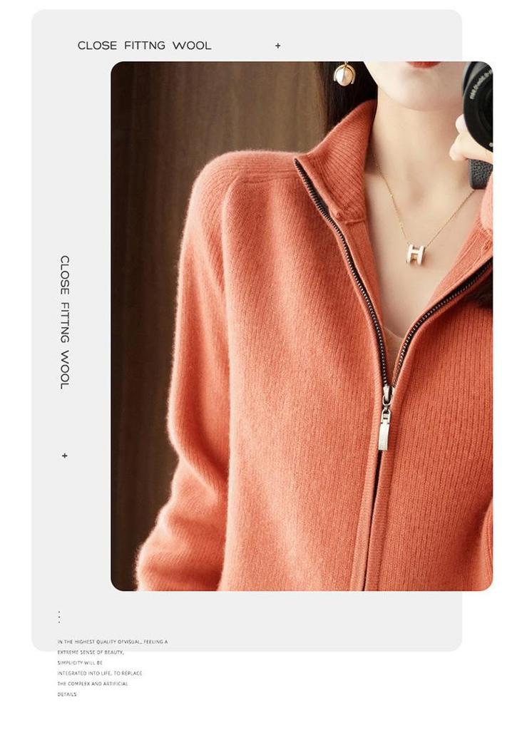 Rippstrick-Woll-Cardigan-Mantel mit Raglanärmeln - Lockere, figurformende Basisschicht für Herbst und Winter
