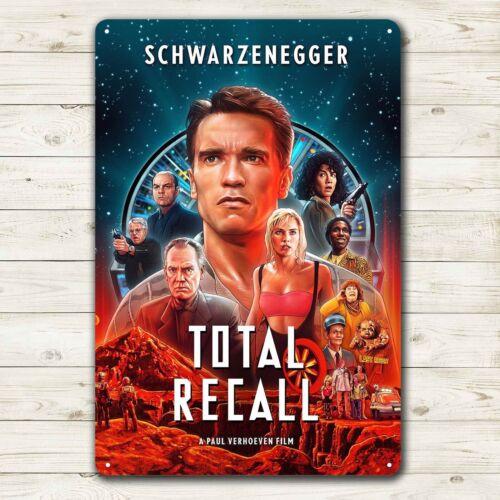 Total Recall Movie Metal Poster Tin Sign 20x30cm Collectable Plate aluminum 20x30cm
