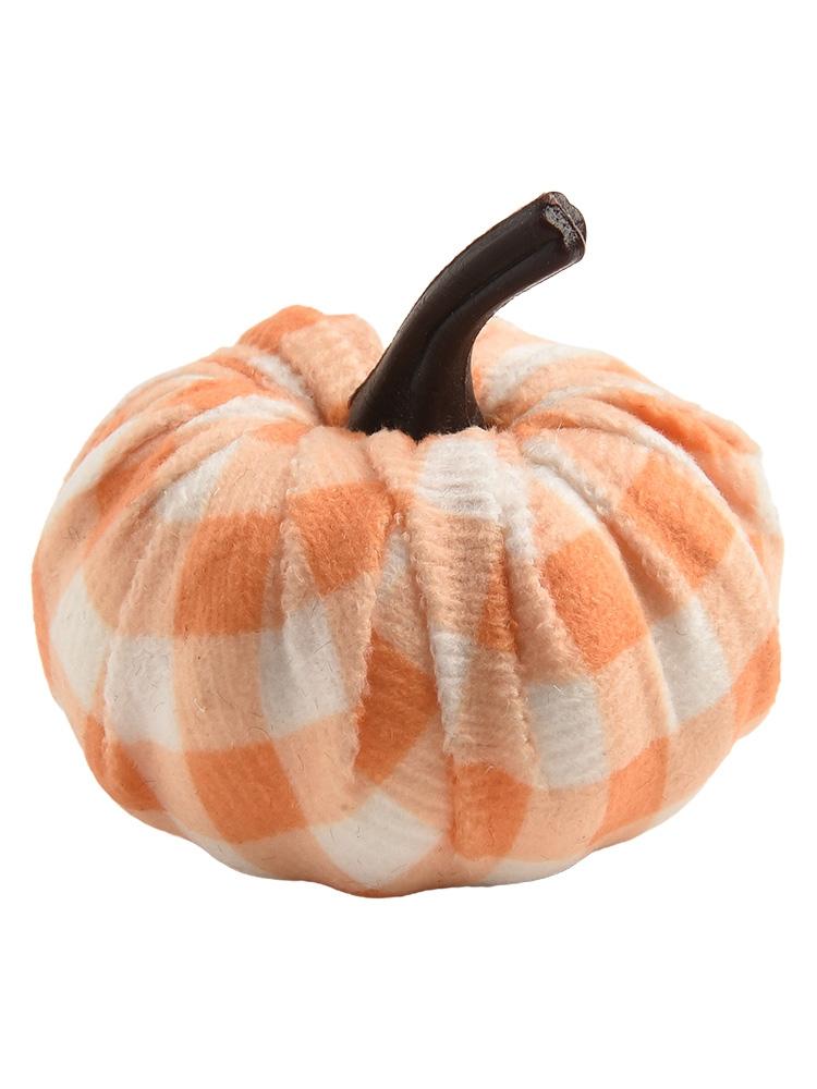 Färgglad Tygpumpa Halloweenpumpa Dekor Simuleringspumpa Dekoration