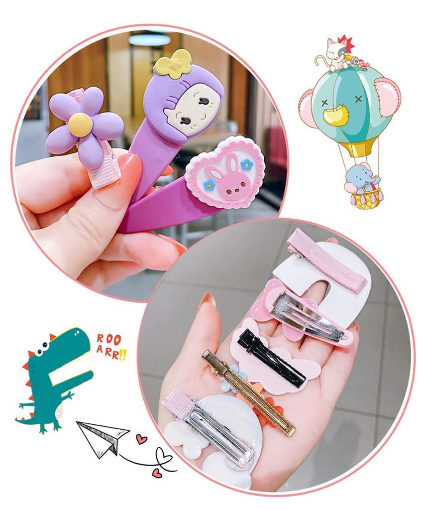 GOCROWEEN 28-Piece Deluxe Hair Clip Set for Girls, Kids Hairpins, Hair Ties, Hair Accessories, Hair Bands, Hair Ornaments, Stylish Hair Ornaments for