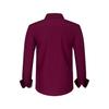 Cross-Border Men's Double-Breasted Polka Dot Color Block Stretch Shirt