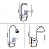 Bathroom Wash Basin Double Hole Hot and Cold Water Faucet Alloy Universal Rotating Household Basin Faucet