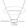 Stainless Steel Basic Live Chain Pendant Necklace Furnace Vacuum Electroplating Versatile Ladies Necklace