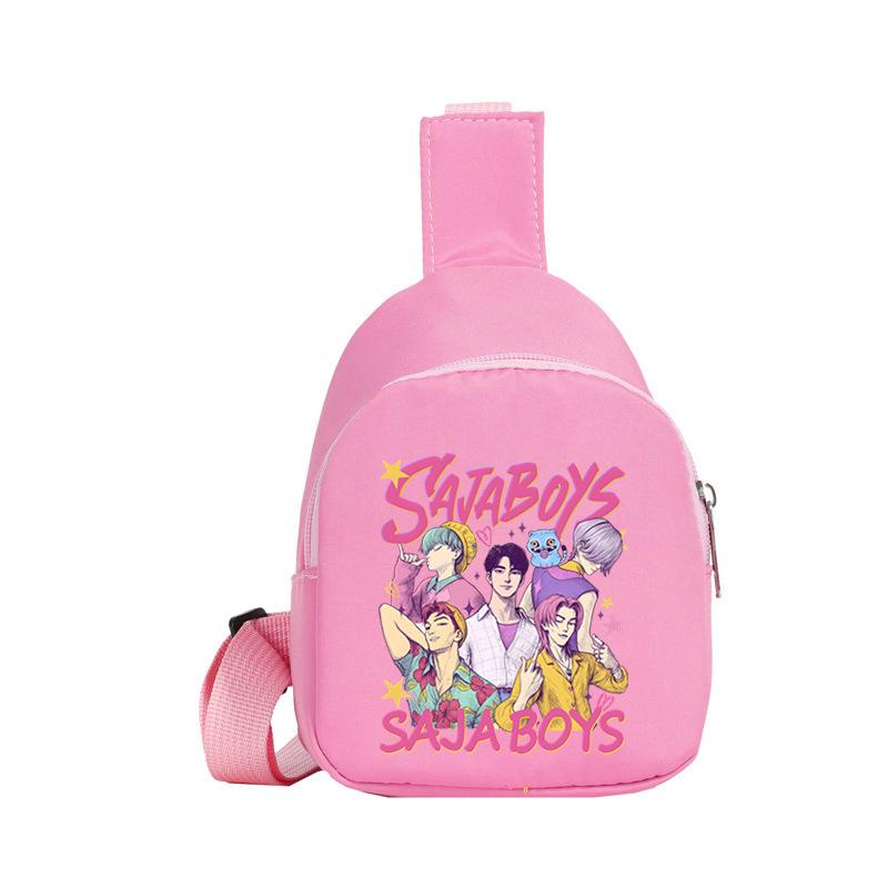 Children'S Breast Bag Animation Cartoon Peripheral Printing Casual Shoulder Bag Going Out Portable Messenger Bag