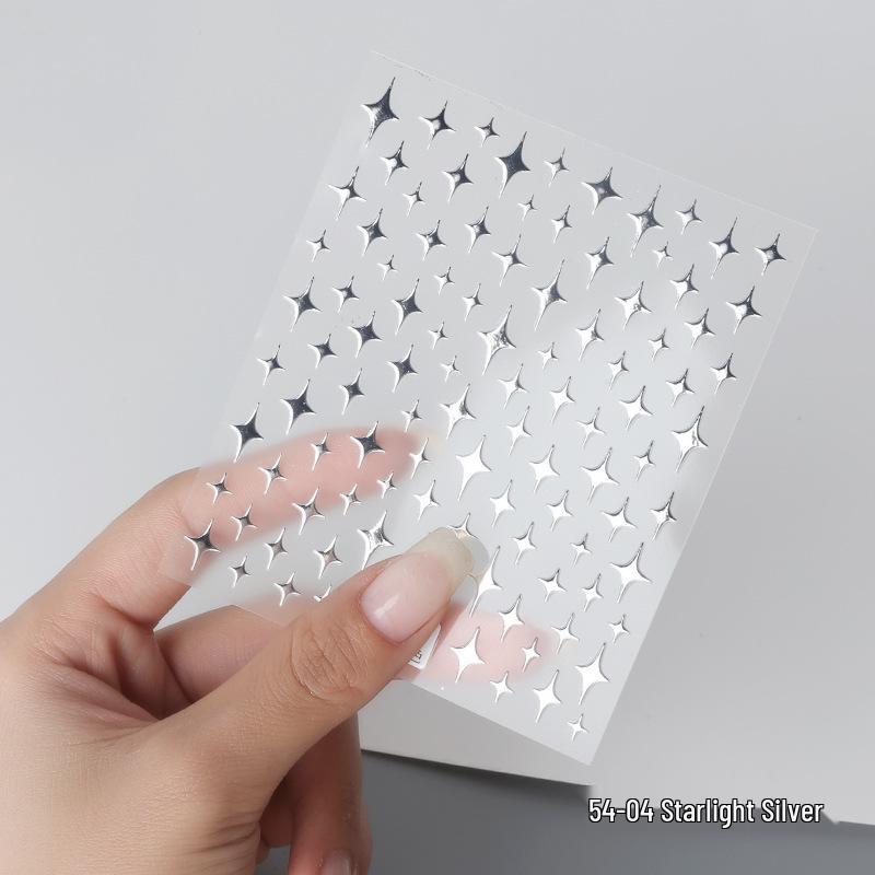 

Ага Мечтательные Звездочки: Милые наклейки для ногтей в виде полумесяца и звезды в золотом, серебряном, черном и белом цветах.