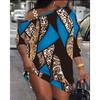 YYFS Women's Fashion Summer Spring Leopard Print Short Sleeve Oblique Collar Loose Waistline Casual Dresses