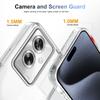 KEYSION Transparent Phone Case for OPPO Reno11 F 5G Soft TPU+PC Anti-slip HD Clear Shockproof Phone Back Cover for OPPO A79 5G