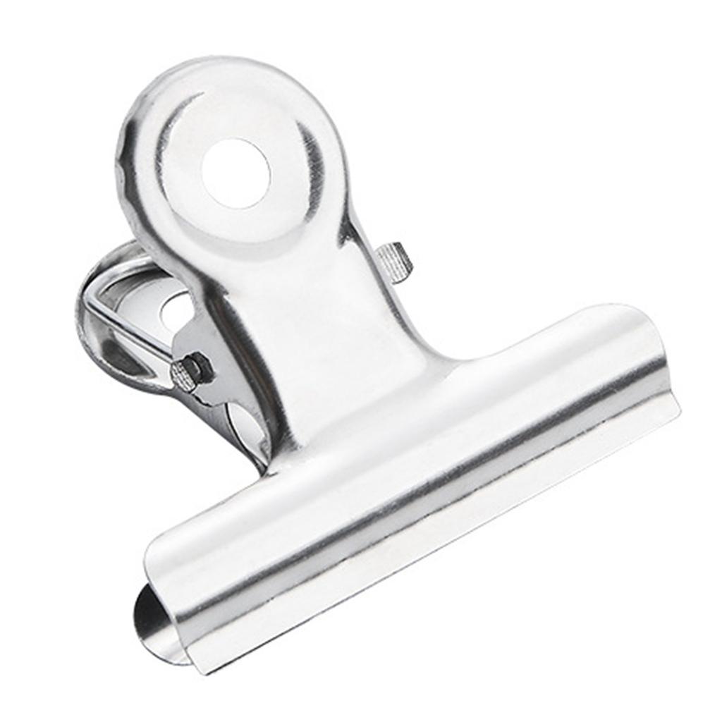 10 buc. Clips Metalic pentru Fișiere din Oțel Inoxidabil Suporturi Metalice pentru Bilete de Birou Prindere Puternică Fixatoare pentru Documente Set Organizator Documente Materiale Școlare
