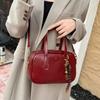 Premium Sense 2025 New Women's Red Wedding Bag Bridal Bag Niche Design One Shoulder Crossbody Handbag Mother Bag