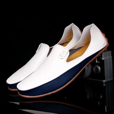 Fashion Moccasin Men's Leather Shoes Soft Casual Comfortable Male Shoe High Quality Fashion In Promotion Cheap Clearance Korean Style