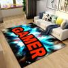 3D kreslená hra pro hráče přes plochu koberec velký,koberec pro obývací pokoj pohovka dekorace rohožka, protiskluzová podložka na hraní pro děti